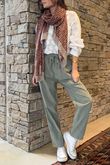 Made in Italy Baby Cord Classic Slim Jogger Soft Khaki /10 